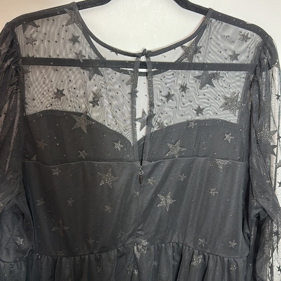 Torrid 4 AT THE KNEE STAR MESH SKATER DRESS - Picture 11 of 12